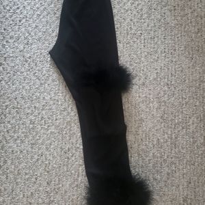 Feather Trim pants